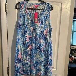 Women's Blue and Pink dress